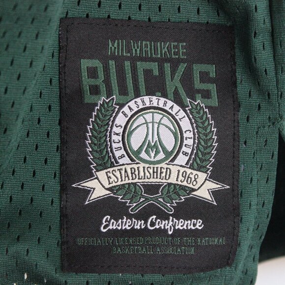 Milwaukee Bucks NBA Basketball Jersey Mesh Green Youth Large - Picture 4 of 5